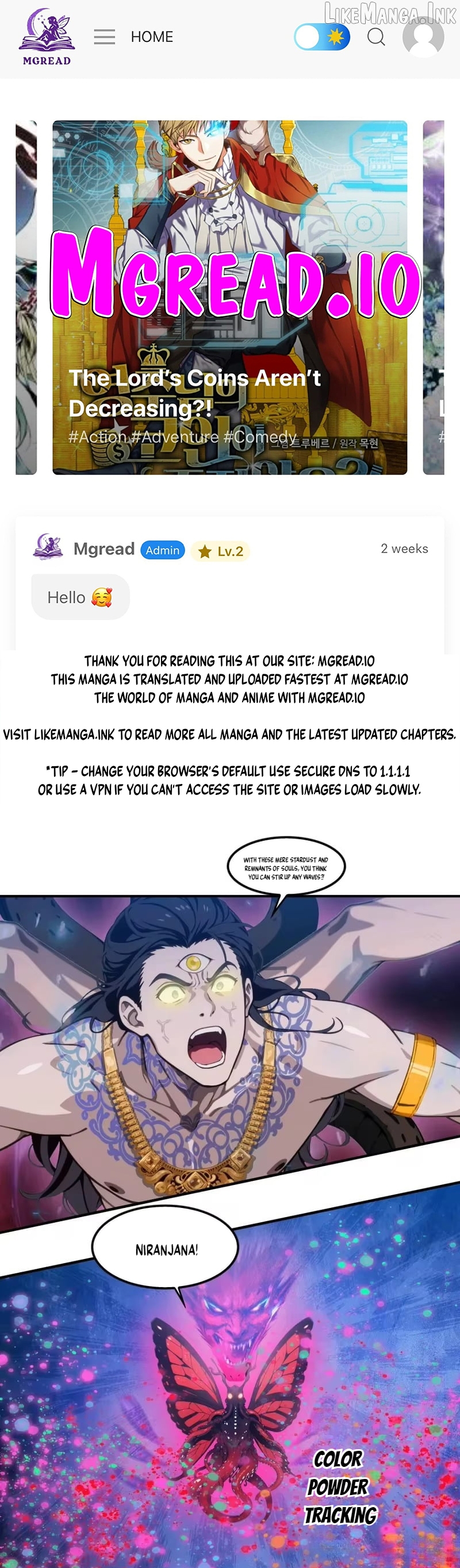 The Evil God Descends, I Own Great Hell Chapter 115  - page 1